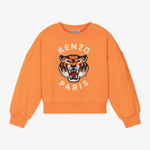 KENZO KIDS-Girls Vibrant Cotton Tiger Jumper | Childrensalon Outlet