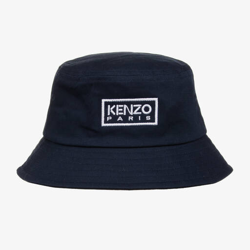 KENZO KIDS-Navyblauer Baumwoll-Fischerhut | Childrensalon Outlet