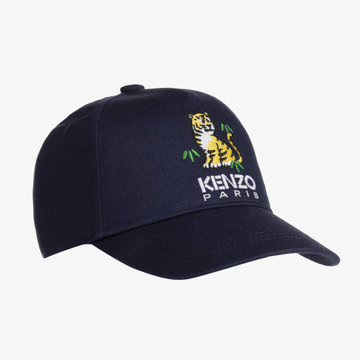 KENZO KIDS-كاب قطن تويل لون كحلي | Childrensalon Outlet