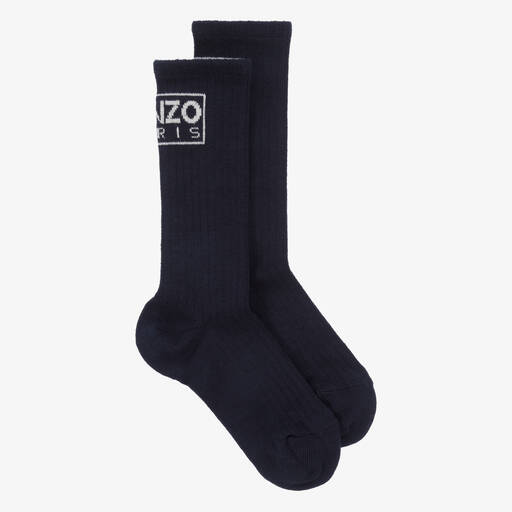 KENZO KIDS-Синие хлопковые носки | Childrensalon Outlet