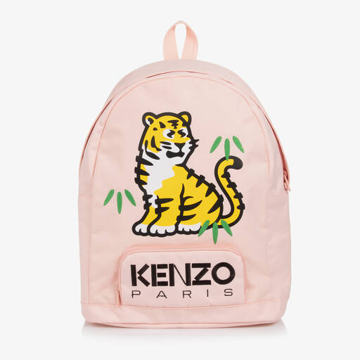 KENZO KIDS-Pale Pink KOTORA Tiger Backpack (37cm) | Childrensalon Outlet