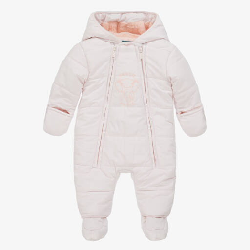 KENZO KIDS-Pink Elephant Puffer Baby Snowsuit | Childrensalon Outlet