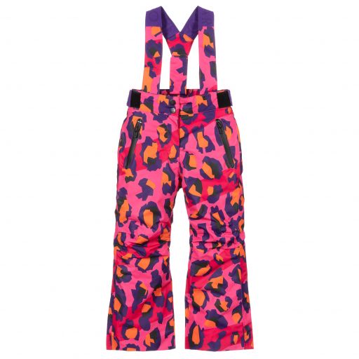 KENZO KIDS-Pantalon de ski rose à imprimé léopard | Childrensalon Outlet
