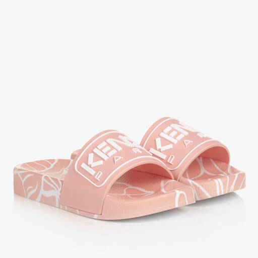 KENZO KIDS-Pink Tiger & Elephant Sliders | Childrensalon Outlet