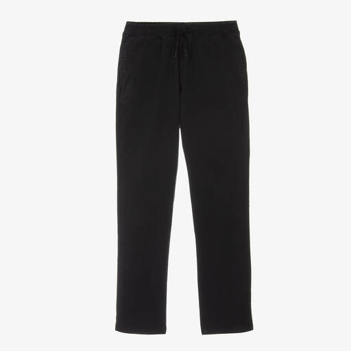 KENZO KIDS-Черные брюки из хлопкового твила | Childrensalon Outlet