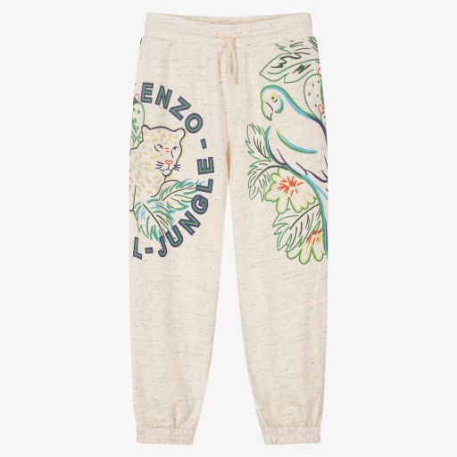 KENZO KIDS-Elfenbeinfarbene Teen Jogginghose (J) | Childrensalon Outlet