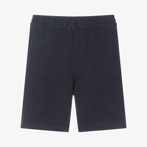 KENZO KIDS-Teen Boys Navy Blue KOTORA Shorts | Childrensalon Outlet