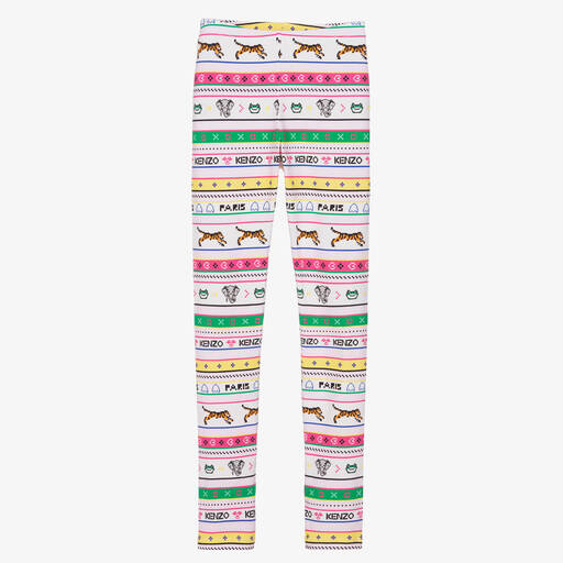 KENZO KIDS-Legging multicolore rayé en coton | Childrensalon Outlet