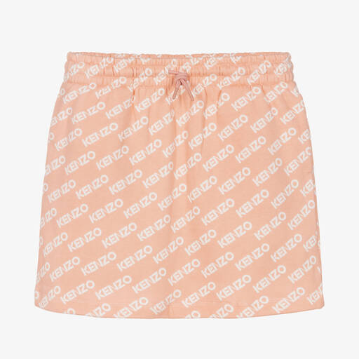 KENZO KIDS-Teen Girls Pink Cotton Jersey Skirt | Childrensalon Outlet