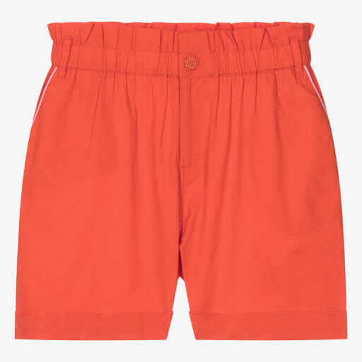 KENZO KIDS-Teen Girls Red Cotton  Shorts | Childrensalon Outlet