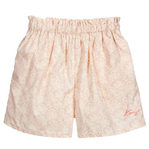 KENZO KIDS-Кремово-розовые шорты для подростков | Childrensalon Outlet