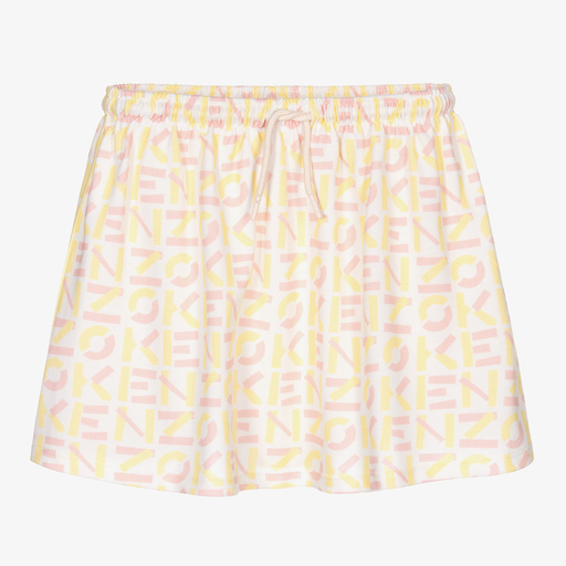 KENZO KIDS-Кремовая юбка из хлопка-пике для подростков | Childrensalon Outlet