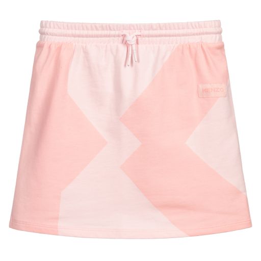 KENZO KIDS-Teen Pink Logo Mini Skirt | Childrensalon Outlet
