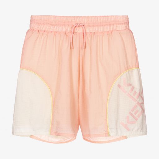 KENZO KIDS-Short rose en nylon Ado | Childrensalon Outlet