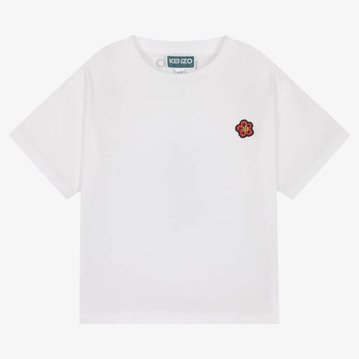 KENZO KIDS-Boke Flower T-Shirt Elfenbein | Childrensalon Outlet
