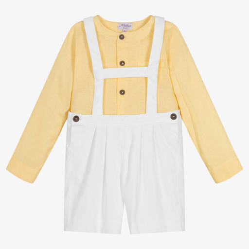 Kidiwi-Leinenhemd & Baumwollshorts Set | Childrensalon Outlet