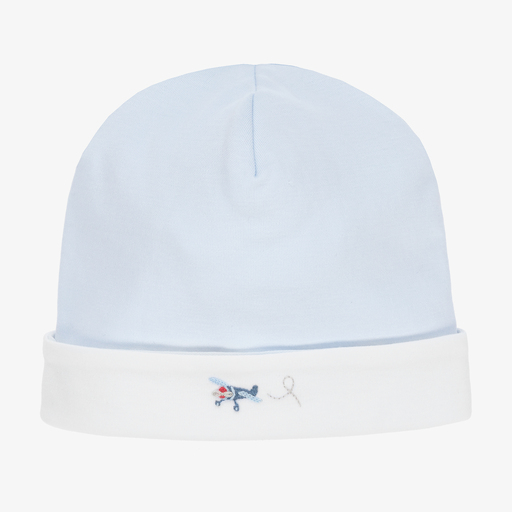 Kissy Kissy-Baby Boys Blue Cotton Flying Hat | Childrensalon Outlet