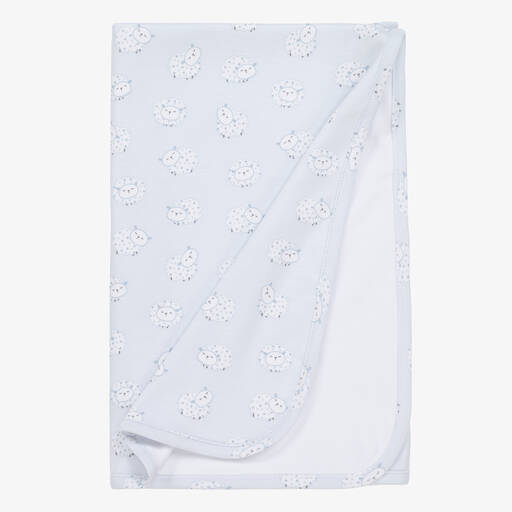 Kissy Kissy-Baby Boys Fleecy Sheep Blanket (73 cm) | Childrensalon Outlet