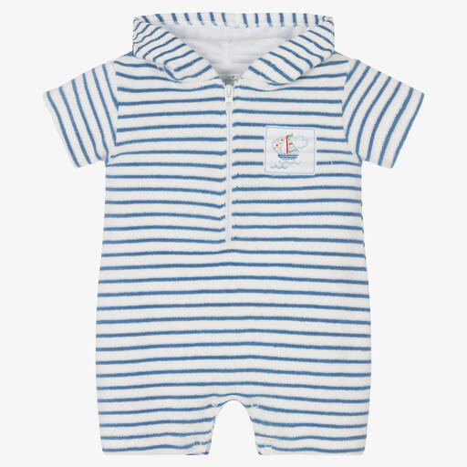 Kissy Kissy-Baby Boys Striped Boats At Sea Shortie | Childrensalon Outlet