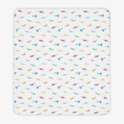 Kissy Kissy-Baby Boys White Active Aviators Blanket (72cm) | Childrensalon Outlet