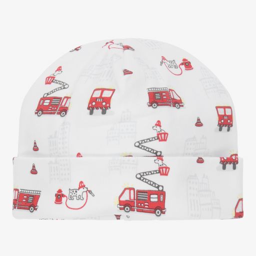 Kissy Kissy-Baby Fire Pima Cotton Hat | Childrensalon Outlet