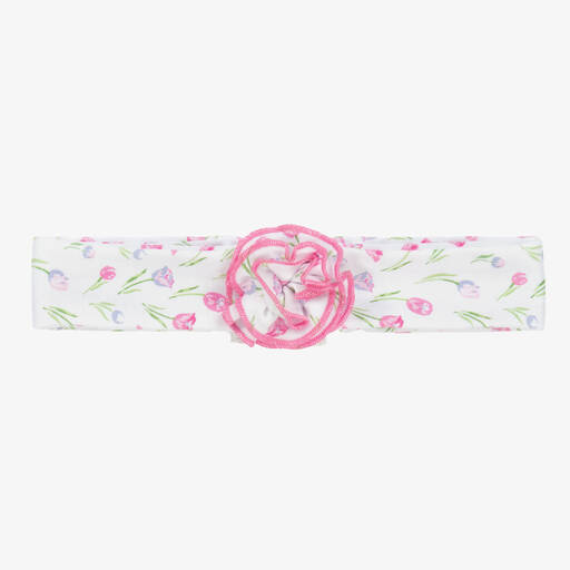 Kissy Kissy-Baby Girls Cotton Tulip Festival Headband | Childrensalon Outlet