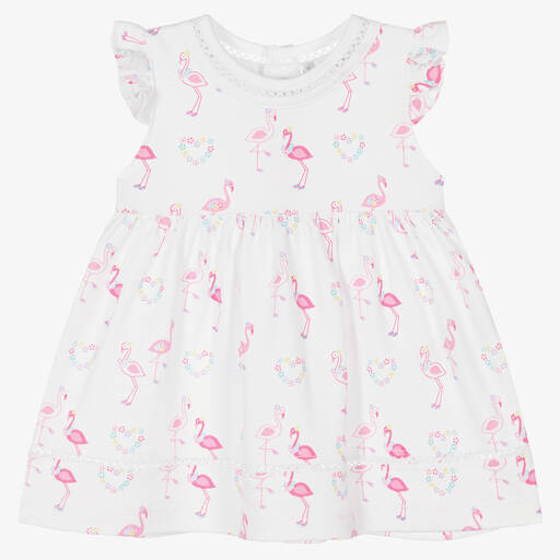 Kissy Kissy-Baby Girls Flowers N Flamingos Dress | Childrensalon Outlet