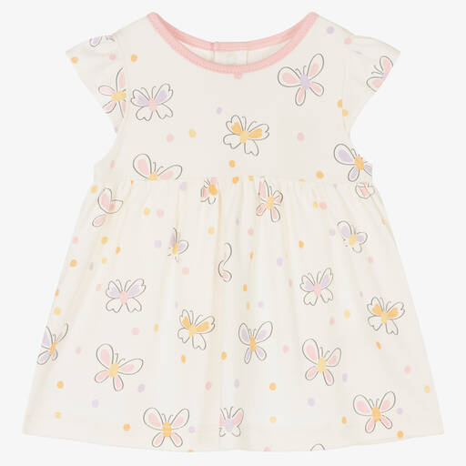 Kissy Kissy-Baby Girls Ivory Butterfly Bliss Dress | Childrensalon Outlet