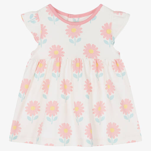 Kissy Kissy-Robe coton ivoire marguerites bébé | Childrensalon Outlet