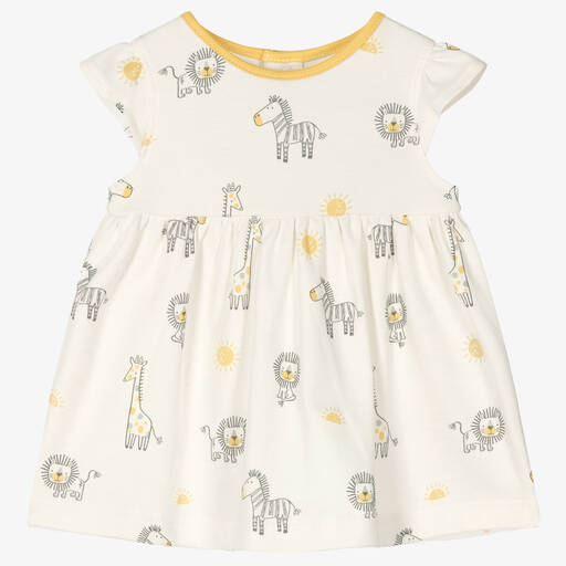 Kissy Kissy-Baby Girls Ivory Safari Sunshine Dress | Childrensalon Outlet