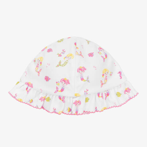 Kissy Kissy-Baby Girls Mermaids Under The Sea White Hat | Childrensalon Outlet