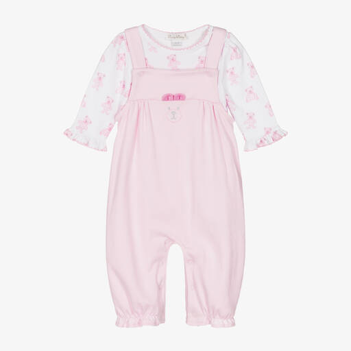 Kissy Kissy-Ensemble salopette rose nounours bébé fille | Childrensalon Outlet