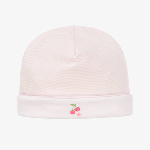Kissy Kissy-Baby Girls Pink Pima Cotton Classic Treasures Hat | Childrensalon Outlet