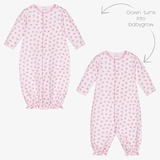 Kissy Kissy-Baby Girls Pink Roses Converter Gown | Childrensalon Outlet
