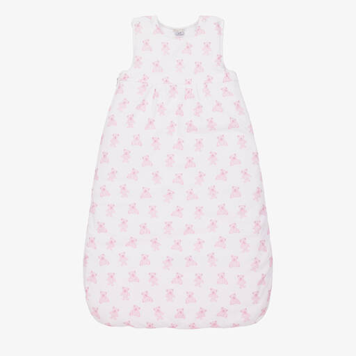 Kissy Kissy-Baby Girls White Beary Plaid Sleeping Bag (68cm) | Childrensalon Outlet