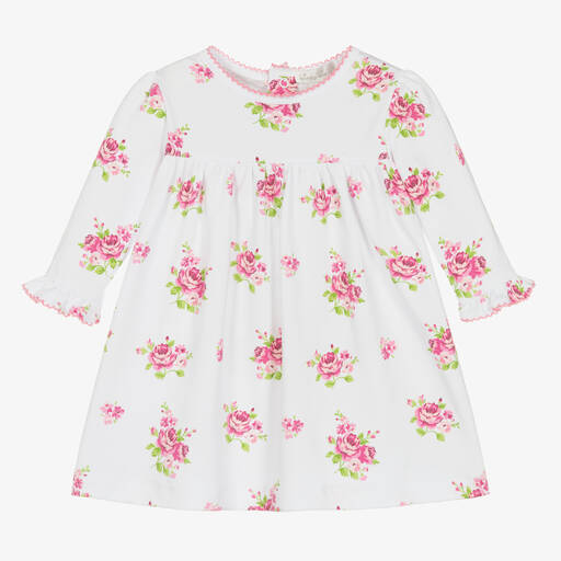 Kissy Kissy-Baby Girls White Coming Up Roses Dress  | Childrensalon Outlet