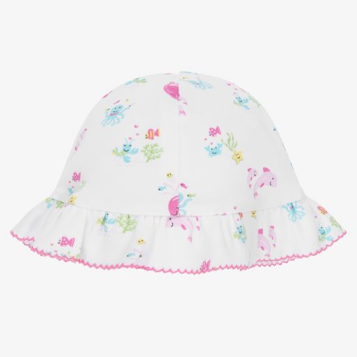 Kissy Kissy-Baby Girls White Ocean Sun Hat | Childrensalon Outlet