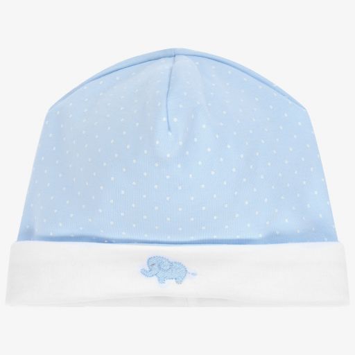 Kissy Kissy-Bonnet bleu Éléphant Pima | Childrensalon Outlet