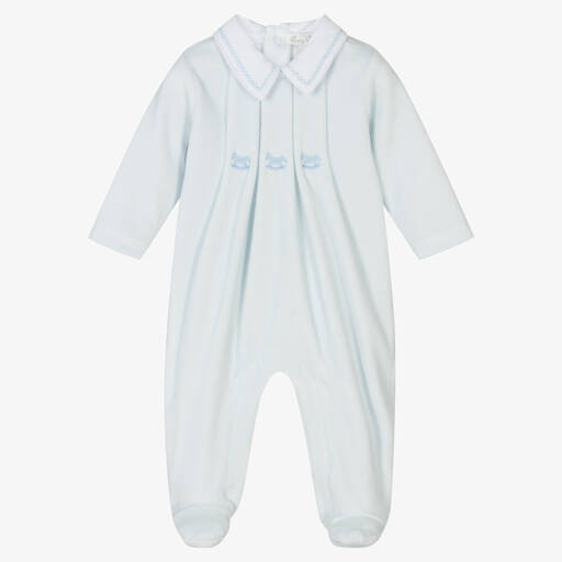 Kissy Kissy-Голубой велюровый комбинезон Classic Treasures | Childrensalon Outlet