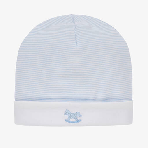 Kissy Kissy-Bonnet bleu en coton pima grands classiques garçon | Childrensalon Outlet