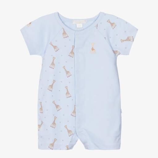 Kissy Kissy-Boys Blue Pima Cotton Shortie | Childrensalon Outlet