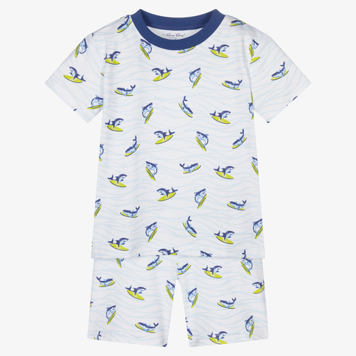 Kissy Kissy-Boys Blue Shark Pyjamas | Childrensalon Outlet