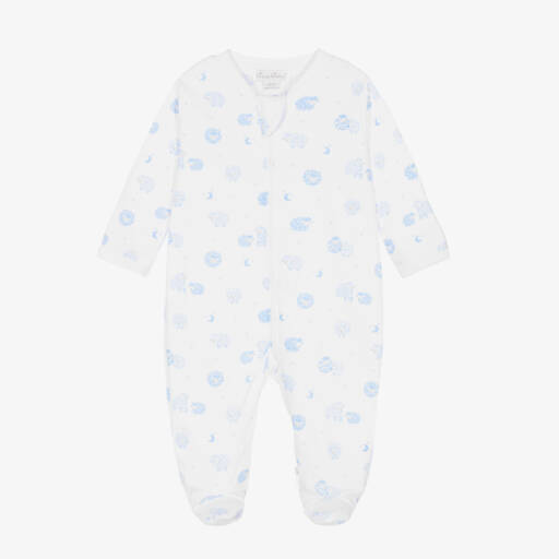 Kissy Kissy-Комбинезон синий и белый с овечками для мальчиков | Childrensalon Outlet