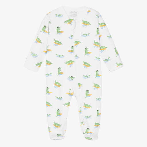 Kissy Kissy-Boys Cotton Crocodile Capers Babygrow | Childrensalon Outlet