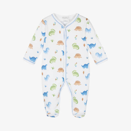 Kissy Kissy-Boys Cotton Dinosaur Print Sleepsuit | Childrensalon Outlet