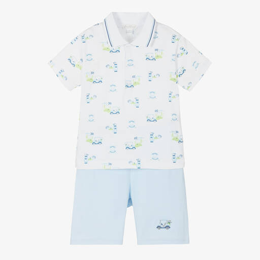 Kissy Kissy-Boys Cotton Kissy Golf Club Shorts Set | Childrensalon Outlet