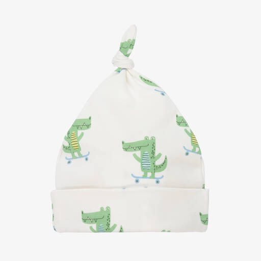 Kissy Kissy-Boys Cruising Crocodiles Pima Cotton Hat | Childrensalon Outlet