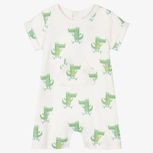 Kissy Kissy-Boys Cruising Crocodiles Pima Cotton Shortie | Childrensalon Outlet