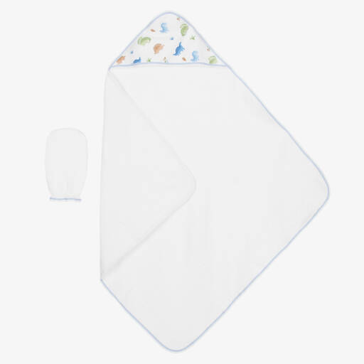 Kissy Kissy-Boys Dino-Themed Hooded Towel Set | Childrensalon Outlet