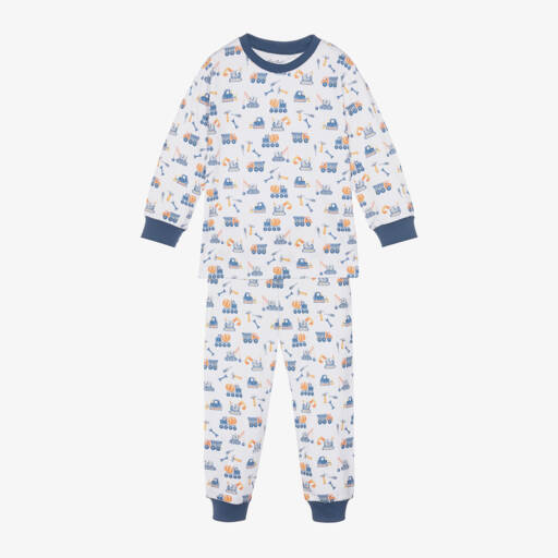 Kissy Kissy-Boys Ivory Construction Theme Pyjamas | Childrensalon Outlet